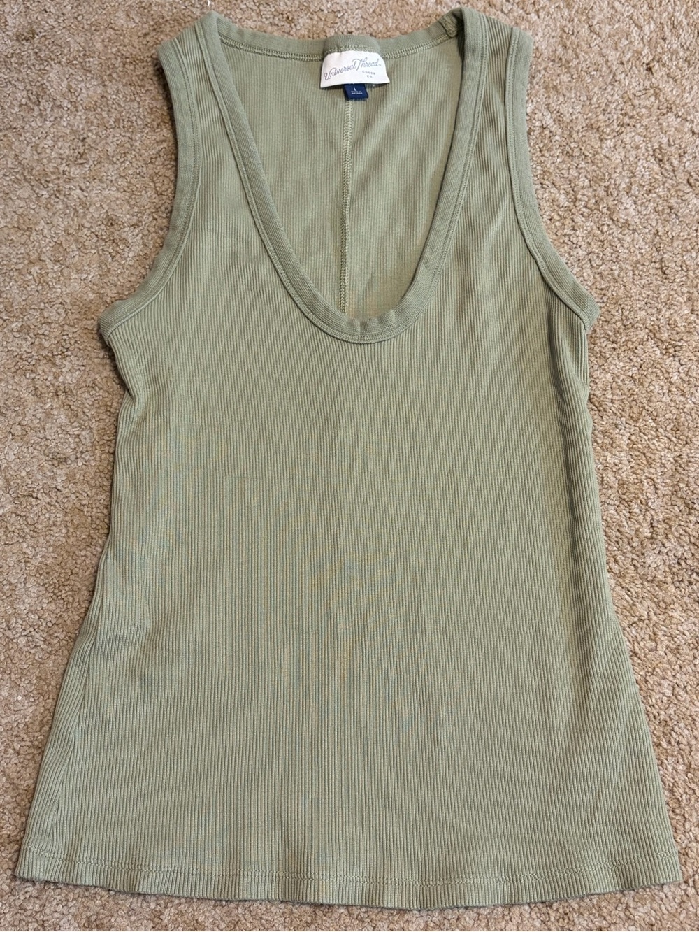 Universal Thread Sage Green Ribbed Tank Top